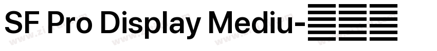 SF Pro Display Mediu字体转换